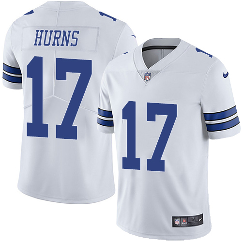 Nike Cowboys #17 Allen Hurns White Men's Stitched NFL Vapor Untouchable Limited Jersey